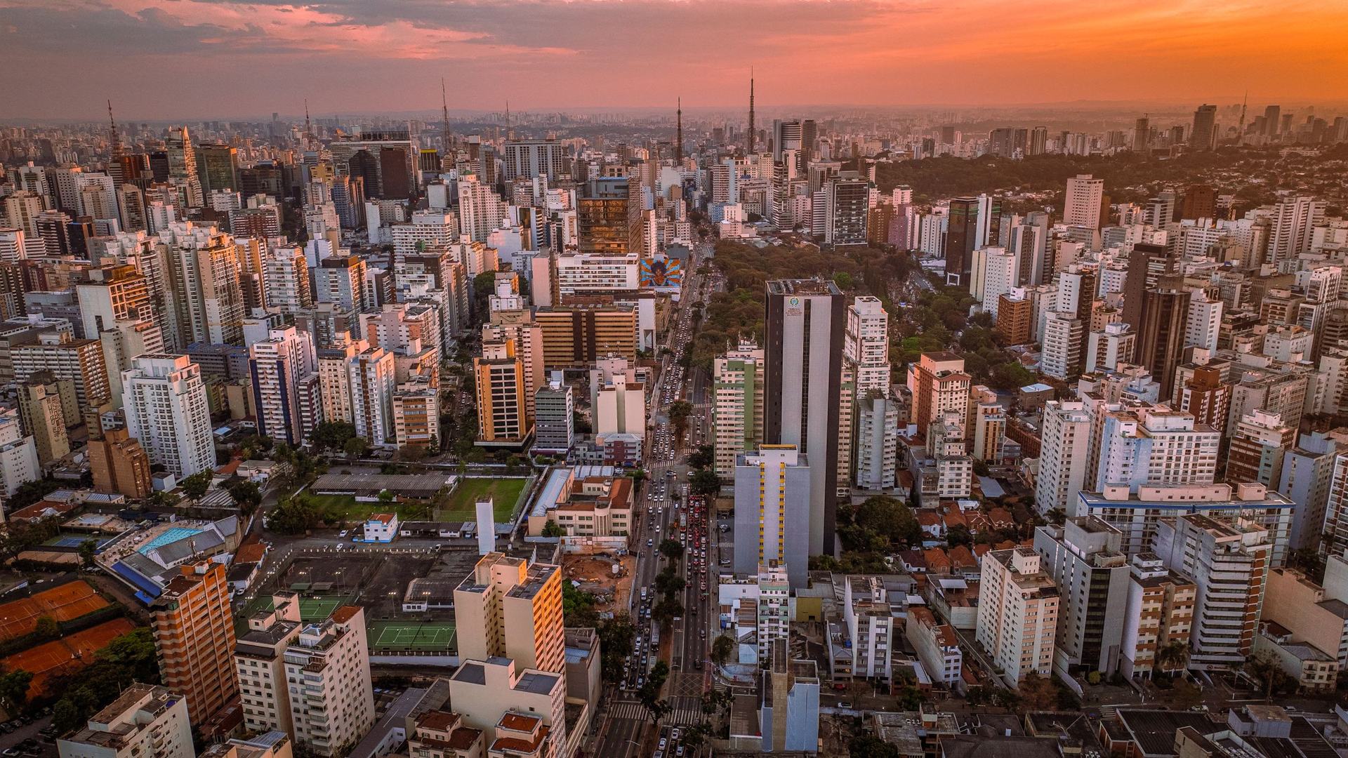 São Paulo ao entardecer
